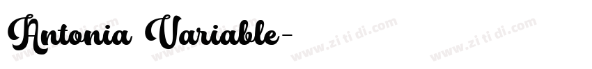 Antonia Variable字体转换